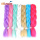 Single Color Jumbo Crochet Braid Synthetic Braiding Hair